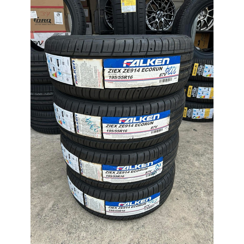 🚗🚓Falken​ 195/55/16 ZE914 ยางใหม่ปี24