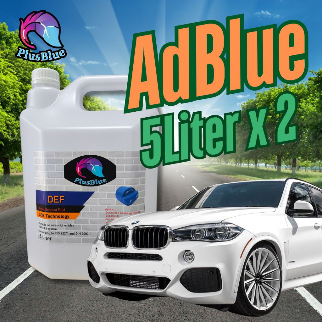 น้ำยา Adblue แอดบลู บำบัดไอเสียดีเซล 10ลิตร DEF Ultrapure benz bmw ford ดีเซล