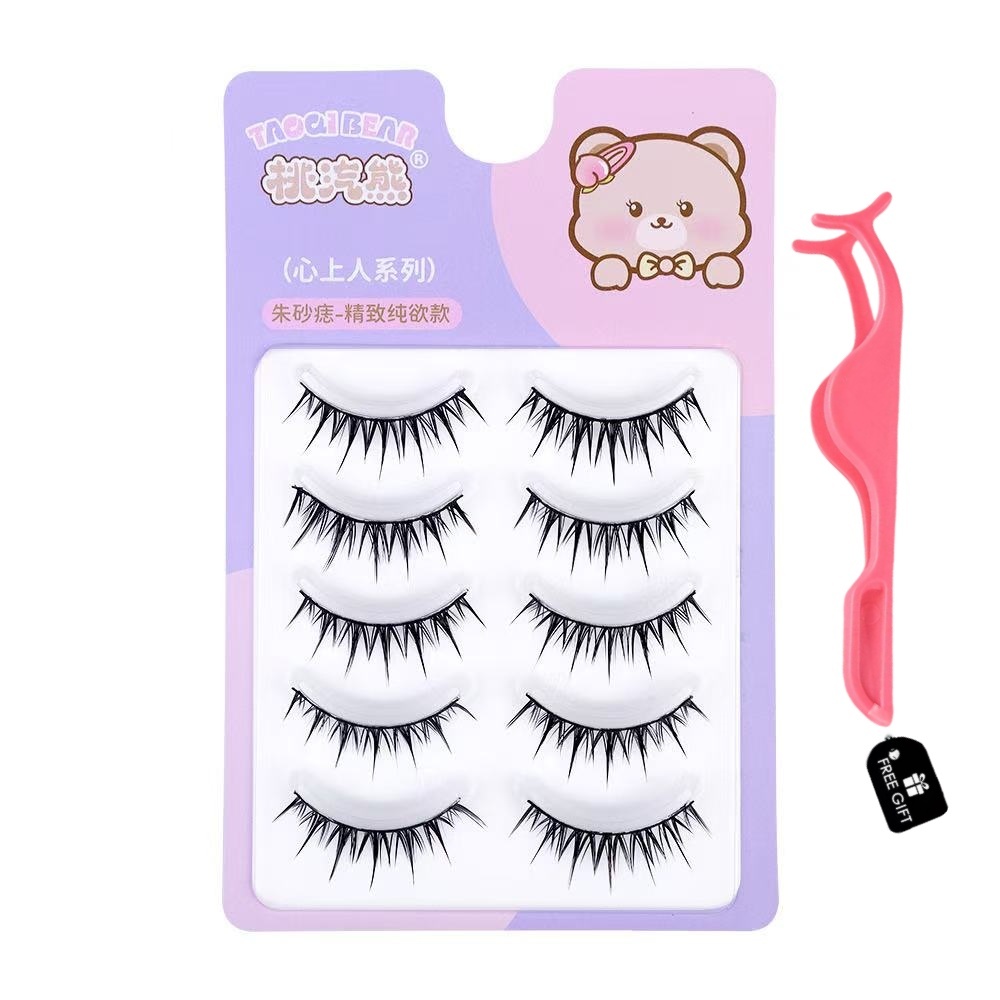 【ไม่ต้องใช้กาว ใช้ซ้ำได้】ขนตาปลอม3มิติ 5คู่ แบบมืออาชีพ มีกาวในตัว ไม่ต้องใช้กาว ขนตาปลอมธรรมชาติ - รูปที่ 3