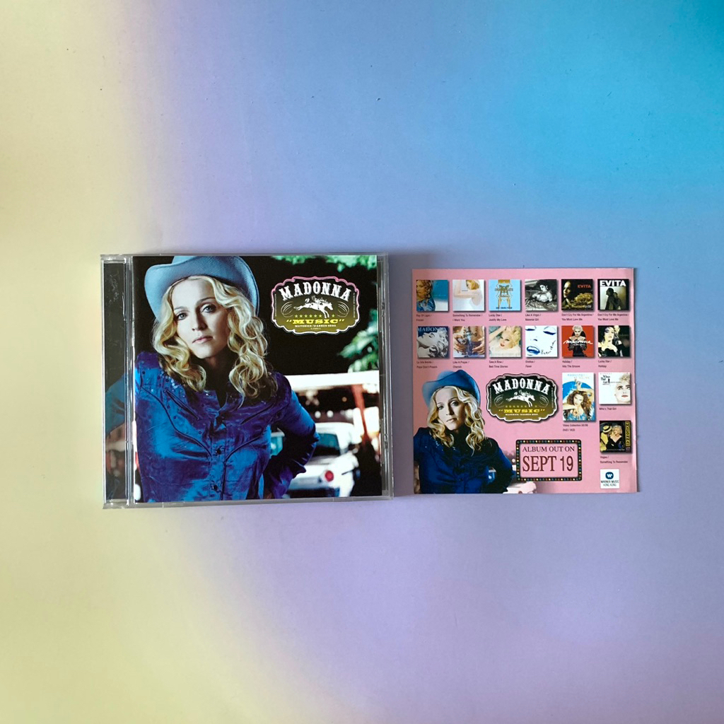 🛒 (พร้อมส่ง) CD ซีดีเพลง: Madonna — Music (Hong Kong Edition) [Hong Kong]