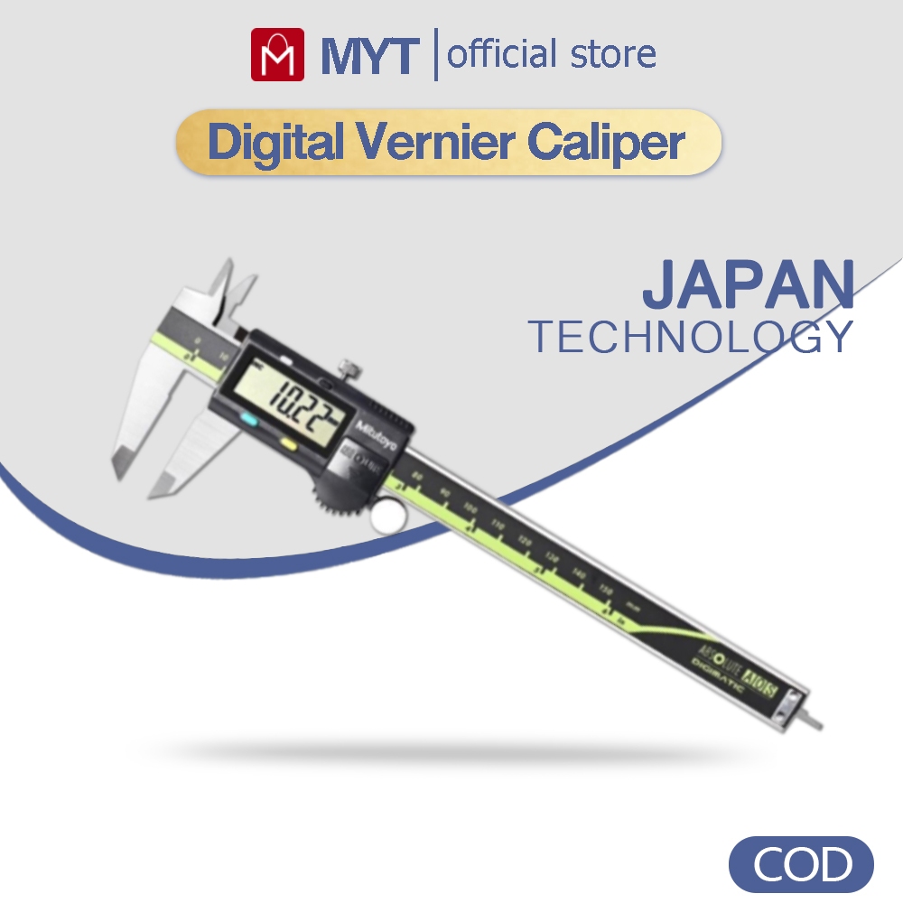 【mitutoyo】JAPAN เวอร์เนียร์คาลิปเปอร์ เวอร์เนียคาลิปเปอร์ดิจิทัล 6นิ้ว 8นิ้ว 12นิ้ว digital vernier caliper