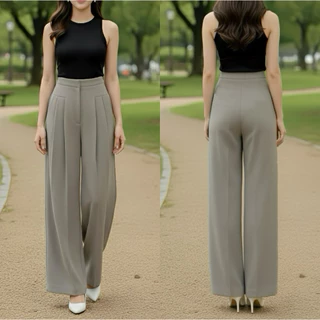 PR051 | กางเกงขายาวทรงกระบอกใหญ่(รุ่นจีบหน้า)👖👀 “S-2XL Parinrat Store