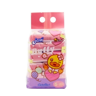 6ห่อ/1แพ็ค JAXX Baby Wipe With Powder Set 20Sheets แจ็กซ์ เบบี้ ไวพ์ วิธ เพาวเดอร์ เซนท์