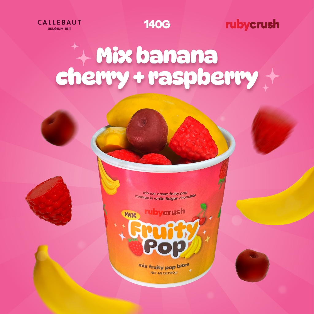 Viral fruity pop ice-cream ไอศกรีมผลไม้เคลือบช็อกโกแลตสุดพรีเมียม