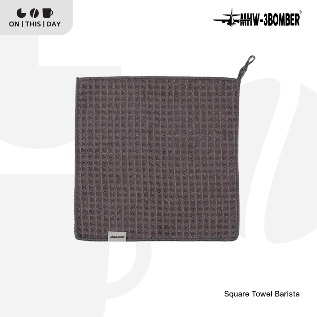MHW-3BOMBER Square Towel Barista ผ้าทำความสะอาดแก้ว อุปกรณ์กาแฟ บาร์กาแฟ