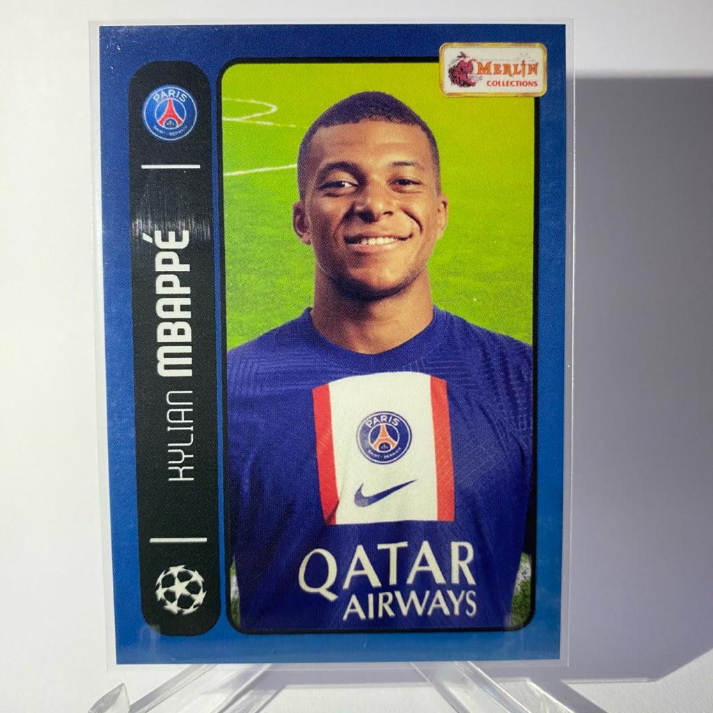 การ์ดนักฟุตบอล KYLIAN MBAPPE, PARIS SAINT-GERMAIN, TOPPS MERLIN 2022