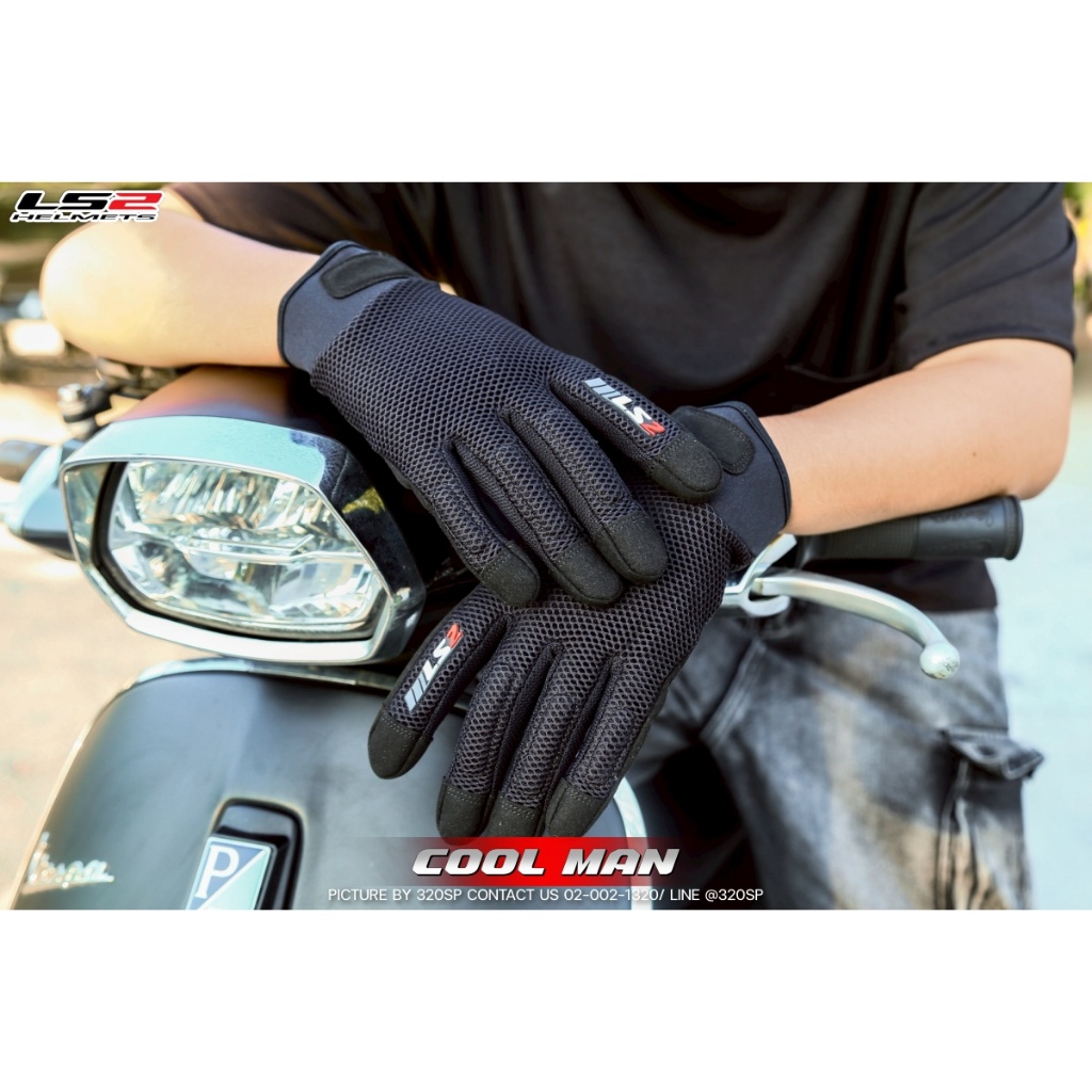 ส่งด่วน !! ถุงมือขับมอเตอร์ไซค์ LS2 COOL MAN GLOVES ของใหม่ ส่งไว!! 320SP - รูปที่ 6