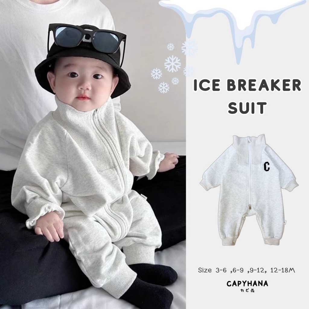 CAPYHANA ชุดกันหนาวเด็กทารก  เสื้อผ้าเด็กอ่อน กันหนาวสุดหล่อ เท่ๆ กันหนาวเด็กผู้ชาย ( Ice Breaker Suit )
