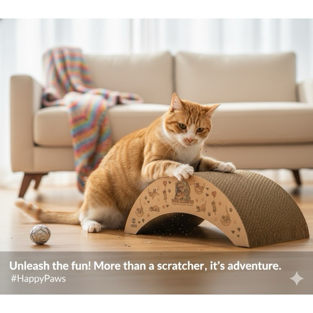 ที่ลับเล็บแมว Asok Pethouse x Carton Connection