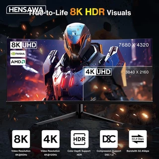 HENSAWA รุ่น VC126 สาย Mini Displayport To DisplayportDP 1.4 รองรับ 8K 60Hz MiniDP Thunderbolt2 to Displayport