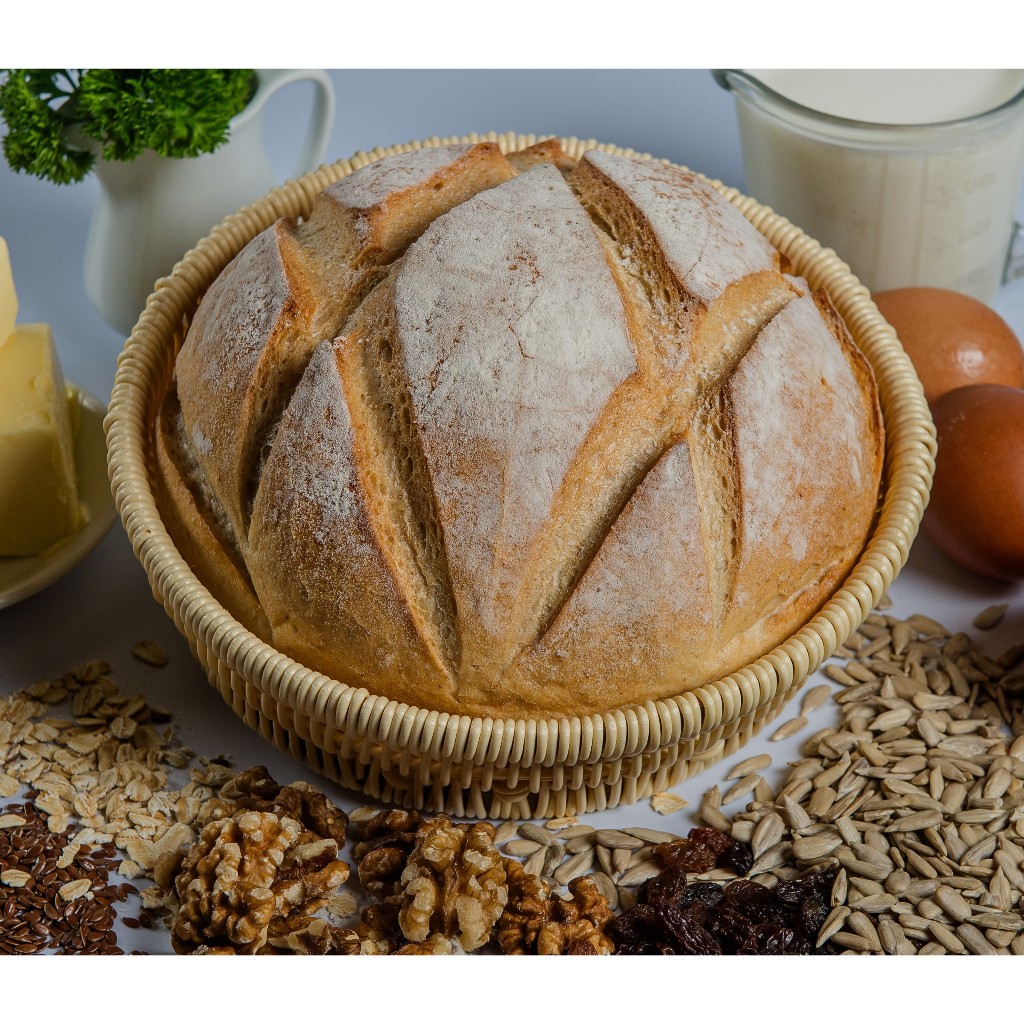Seeded sourdough ขนมปังซาวร์โดผสมธัญพืช