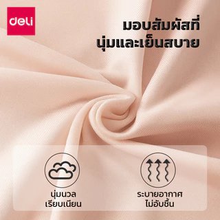 Deli เบาะรองเก้าอี้ เบาะรองนั่งเพื่อสุขภาพ ความสูง5ระดับ มีตาข่ายระบายอากาศ 3สี นั่งนุ่มสบาย Cushion
