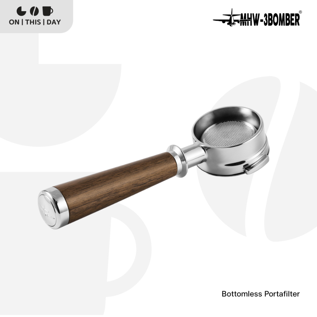 MHW-3BOMBER Bottomless Portafilter ด้ามชงกาแฟ E61 / La Marzocco / Delonghi / WPM/ Barsetto/ Breville
