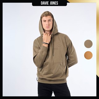 DAVIE JONES เสื้อฮู้ดดี้ Logo Oversized Fit Hoodie PU0032 สี…