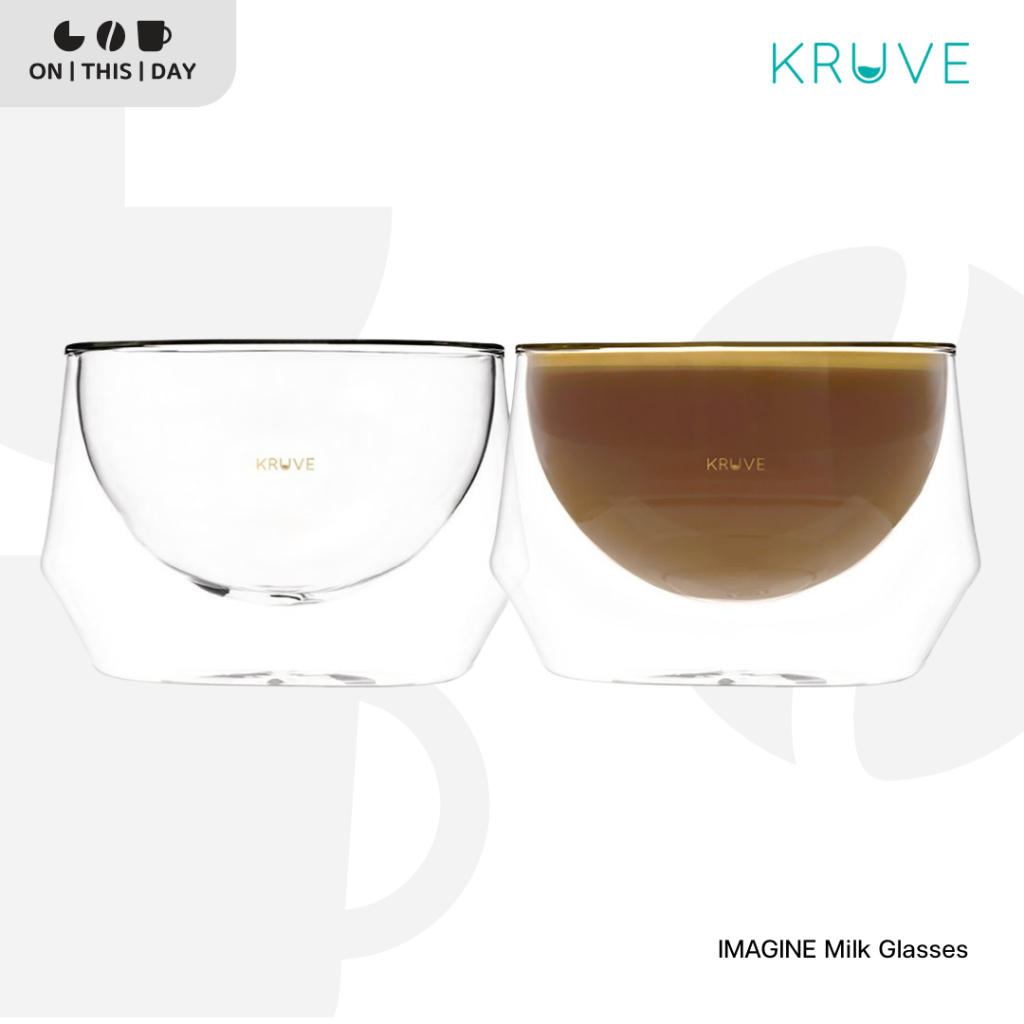 KRUVE IMAGINE Milk Glasses แก้ว Latte / Cappuccino / Cortado แก้วสองชั้น