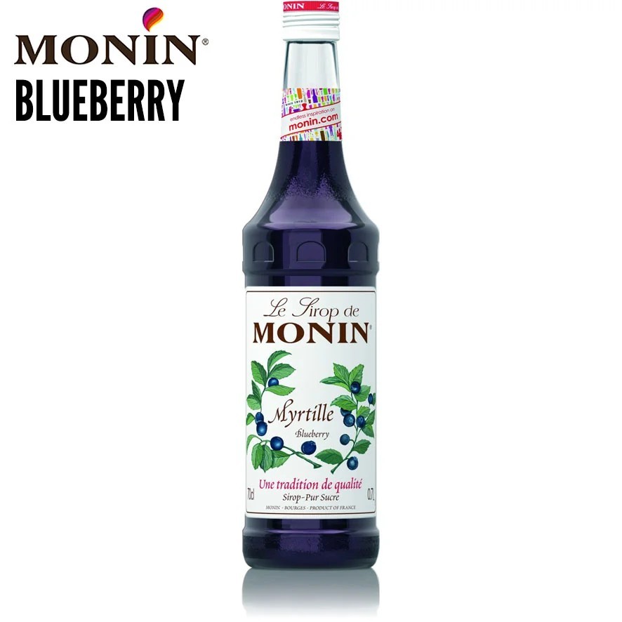🌟พร้อมส่ง🌟MONIN Blueberry Syrup 700 ml. 1 bottle โมนิน บลูเบอรี่ ไซรัป 1 ขวด