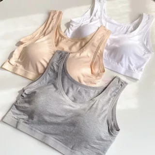 🍒Ninamee สปอร์ตบรา S M L XL ทรงสวยใส่สบาย บราในตัว ผ้านุ่มกระชับ บราสปอร์ต กล้ามมีบรา#NN06