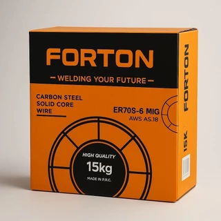 KOVET FORTON ลวดเชื่อม CO2 E70S-6 15กิโล 0.8 0.9 1.2 เกรด AWS ผิวเรียบสม่ำเสมอ เคลือบทองแดงดี เข้าโรงงานได้
