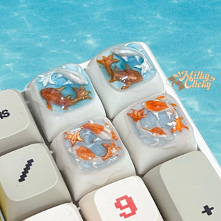 Yin-Yang carp mechanical Keycap คีย์แคปปลาคาร์ฟหยิน-หยาง🐟 [คีย์แคปเมคานิคอล]