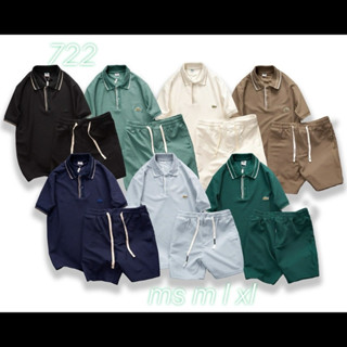 ชุดคอปกแขนสั้น เสื้อ+กางเกงขาสั้น ราคาพิเศษ