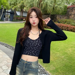 🌸พร้อ​มส่ง🌸เสื้อคาร์ดิแกนแจ็คเก็ตบางเสื้อผ้าป้องกันแสงแดดผ้าคลุมไหล่ผู้หญิง สไตล์ใหม่