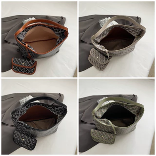 ✅พร้อมส่ง✅ กระเป๋าHobo bagขนาดใหญ่ หนังPUอย่างดี มีซิปใส่ของได้เยอะ