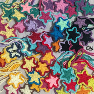 ที่ห้อยกระเป๋าดาวโครเชต์ พวงกุญแจดาว ตกแต่งอเนกประสงค์ (Star…