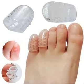 อุปกรณ์ป้องกันนิ้วเท้าเล็ก ซิลิโคนระบายอากาศ ป้องกันนิ้วเท้า…
