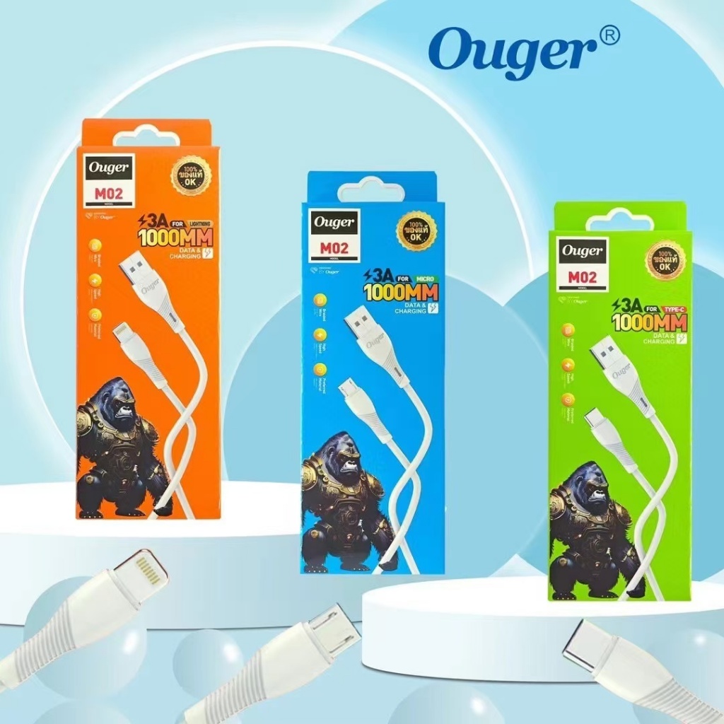 สายชาร์จ ไอโฟน ไมโคร ไทป์ซี คุณภาพดีOuger