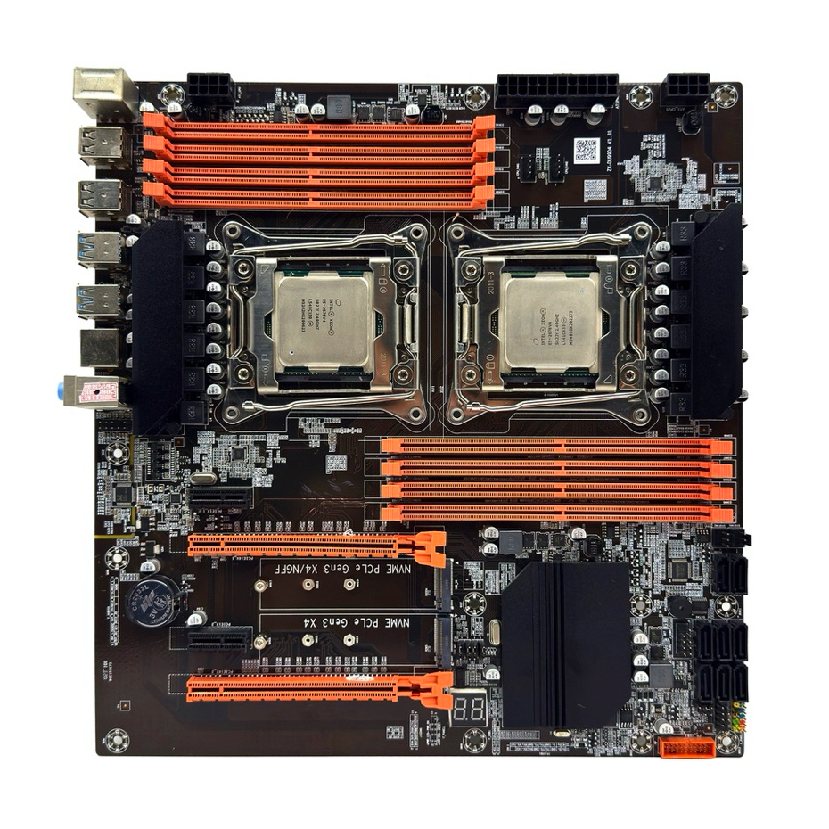 ชุด CPU Intel Xeon E5-2676V4 dual พร้อมบอร์ด ZXDU-X99 DDR4 dual 32/64 Core มือสอง สภาพสวย ใช้งานปกติ