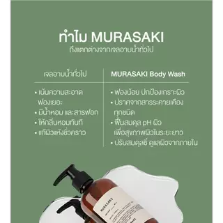 UMARI Murasaki Body Wash 250 ml. อูมาริ มุราซากิ บอดี้ วอช เจลอาบน้ำมุราซากิ เหมาะสำหรับผิวแพ้ง่าย เจนเทียน โสมดำ