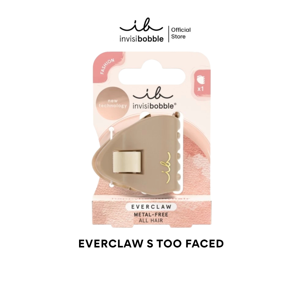 invisibobble กิ๊บหนีบผม กิ๊บติดผม ถนอมเส้นผม ไร้โลหะ รุ่น Everclaw S สี Too Faced (1 กล่องบรรจุ 1 ชิ้น)