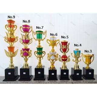 Newsport ถ้วยรางวัล ใบเดี่ยว เนื้อพ่นทราย