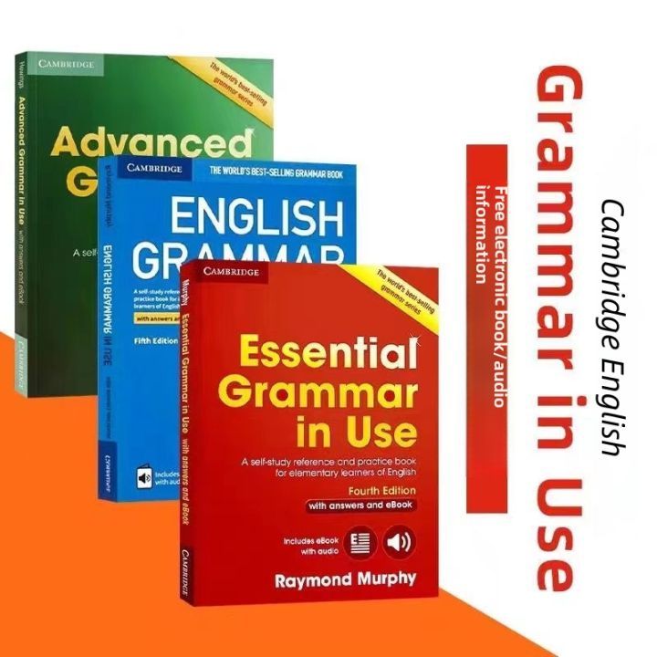 Cambridge Grammar Fundamentals Advanced English Grammar Usage Collection 5.0 sets of English 3 books