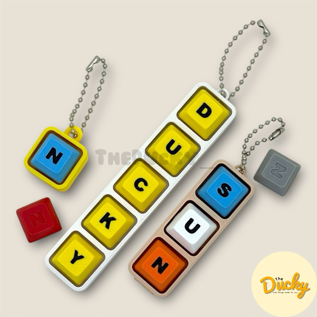 พวงกุญแจคีย์แคป Custom ใส่ชื่อได้ | Keycap Keychain | Keycap Fidget | ของขวัญ