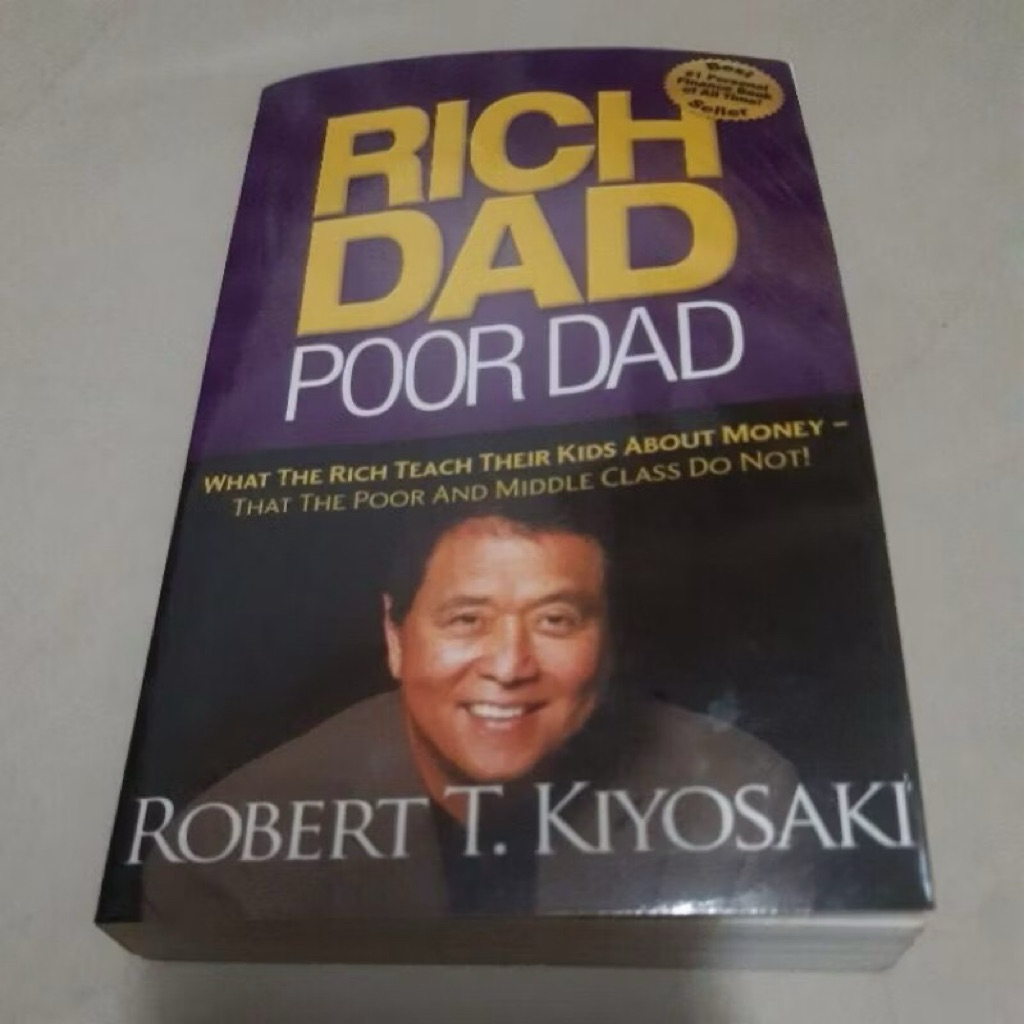 มือ2 ภาษาอังกฤษ หนังสือธุรกิจและการลงทุน Rich Dad pood dad โดย Robert t.kiyosaki พ่อรวยสอนลูก poor d