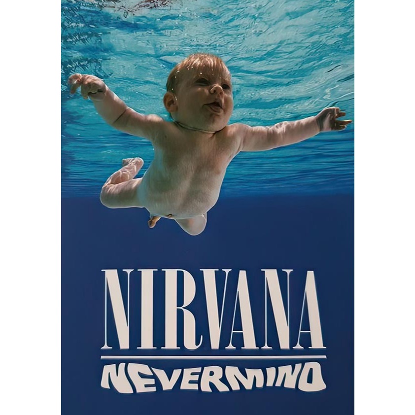 Nnvintage โปสเตอร์ NIRVANA OASIS ขนาดA3+ (13x19นิ้ว)สีน้ำตาล