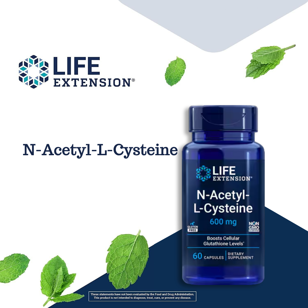 Life Extension NAC, N-Acetyl-L-Cysteine ​​600 มก