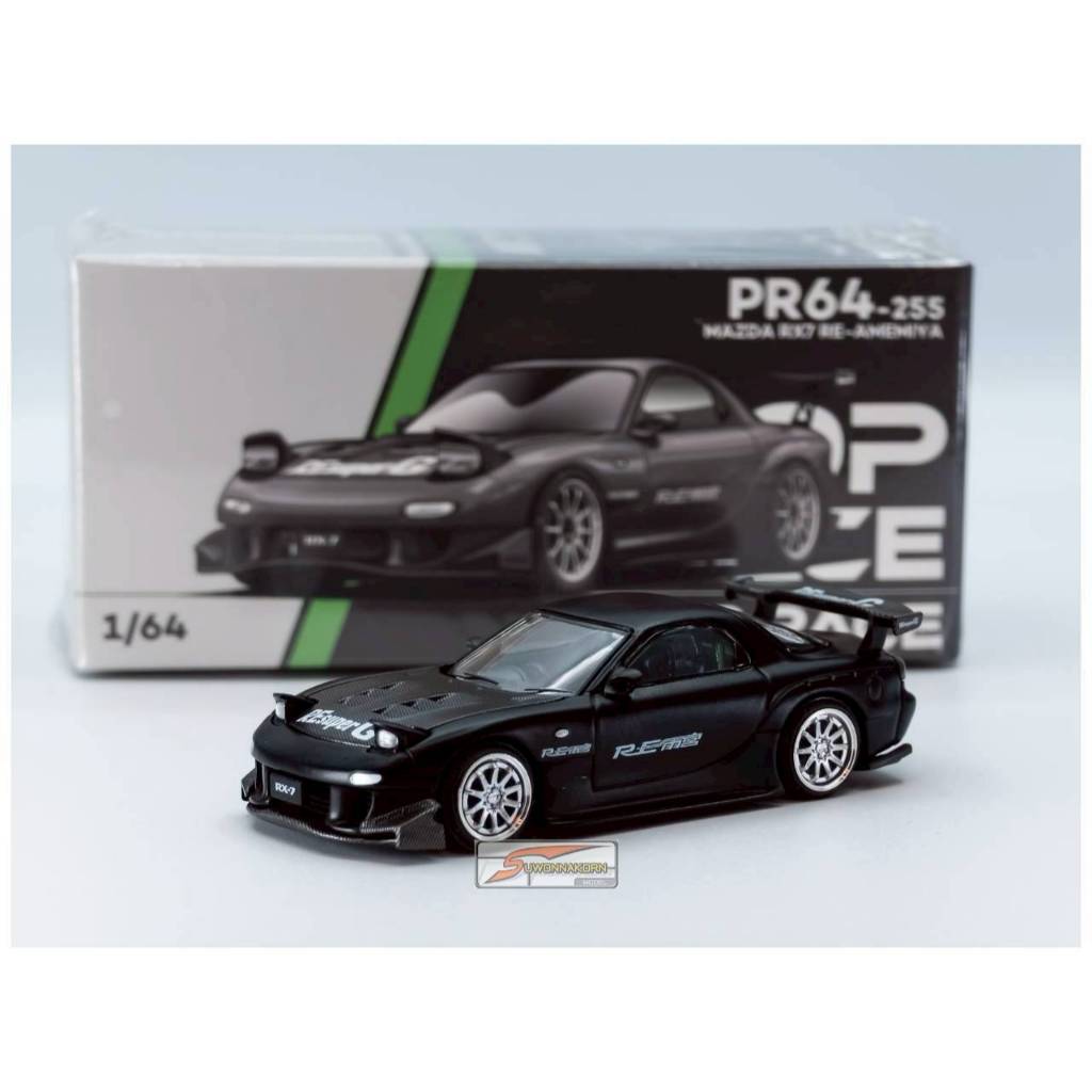 POP RACE 1/64 Mazda Rx-7 RE Gun Metal