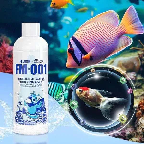 จุลินทรีย์บ่อปลาเข้มข้น สูตรน้ำใส ลดกลิ่นเหม็น ละลายของเสีย ปรับสภาพน้ำ เพิ่มแร่ธาตุ สำหรับบ่อและตู้ปลา