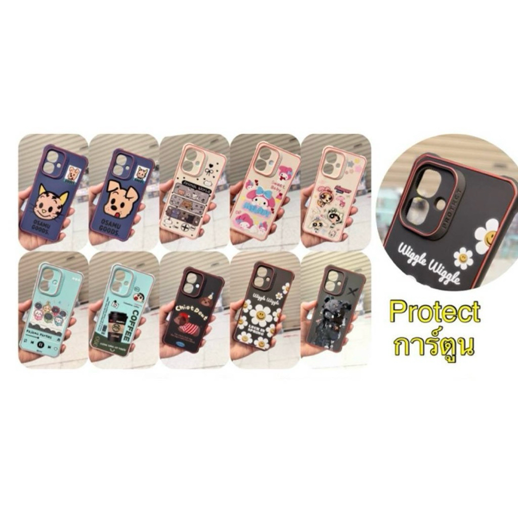 {ส่งจากไทย} CASE เคส iPhone ip11 ip13 ip14 ip7plus ip8plus protect ลายการ์ตูน กันกระแทก