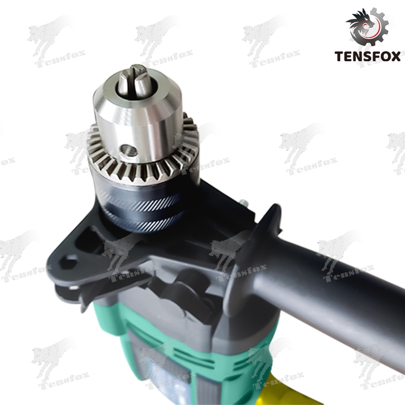 Tensfox สว่านกระแทก เจาะกระแทก สว่านไฟฟ้า 3 หุน 1380W สว่าน เจาะปูน  เหล็ก ไม้ได้ ปรับสปีดได้ เปลี่ยนหัวได้ อุปกรณ์ใหม่ - รูปที่ 5