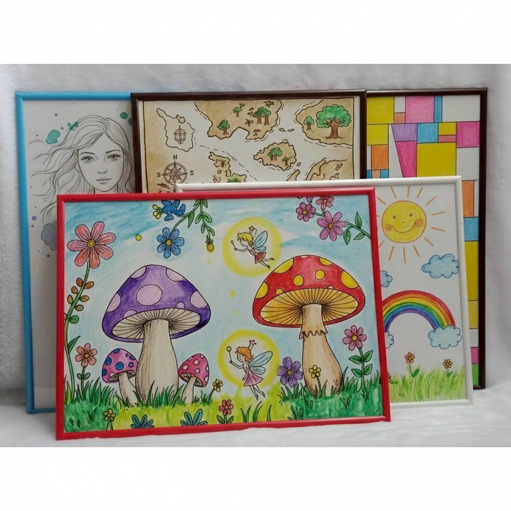 กรอบรูป ขนาด 53x38 cm.กรอบจิ๊กซอว์ กรอบภาพ ตกแต่งผนัง กรอบรูปแขวน กรอบรูปวินเทจ กรอบรูปติดผนัง กรอบรูปสวยๆ luckyinfinity