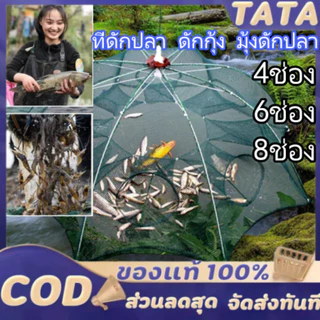 แพ็ค 10 ชิ้น มุ้งดักปลา 4 6 8 10 ช่อง มุ้งดักปลา กระชังปลา ที่ดักปลา ที่ดักกุ้ง พับเก็บได้ รายละเอียดสินค้า