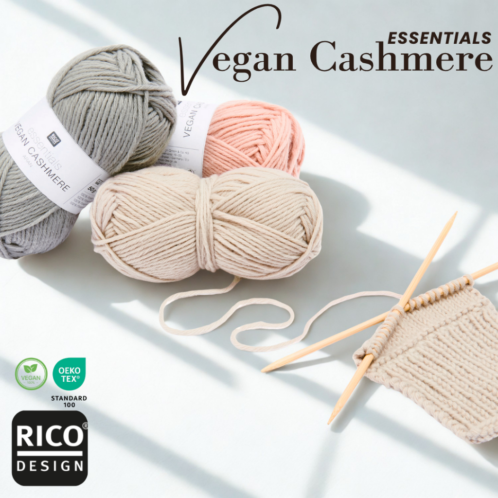 Rico Essentials Vegan Cashmere Aran – ไหมพรมแบบ Vegan นุ่มเหมือน Cashmere อบอุ่นทุกงานถัก 50g/100m