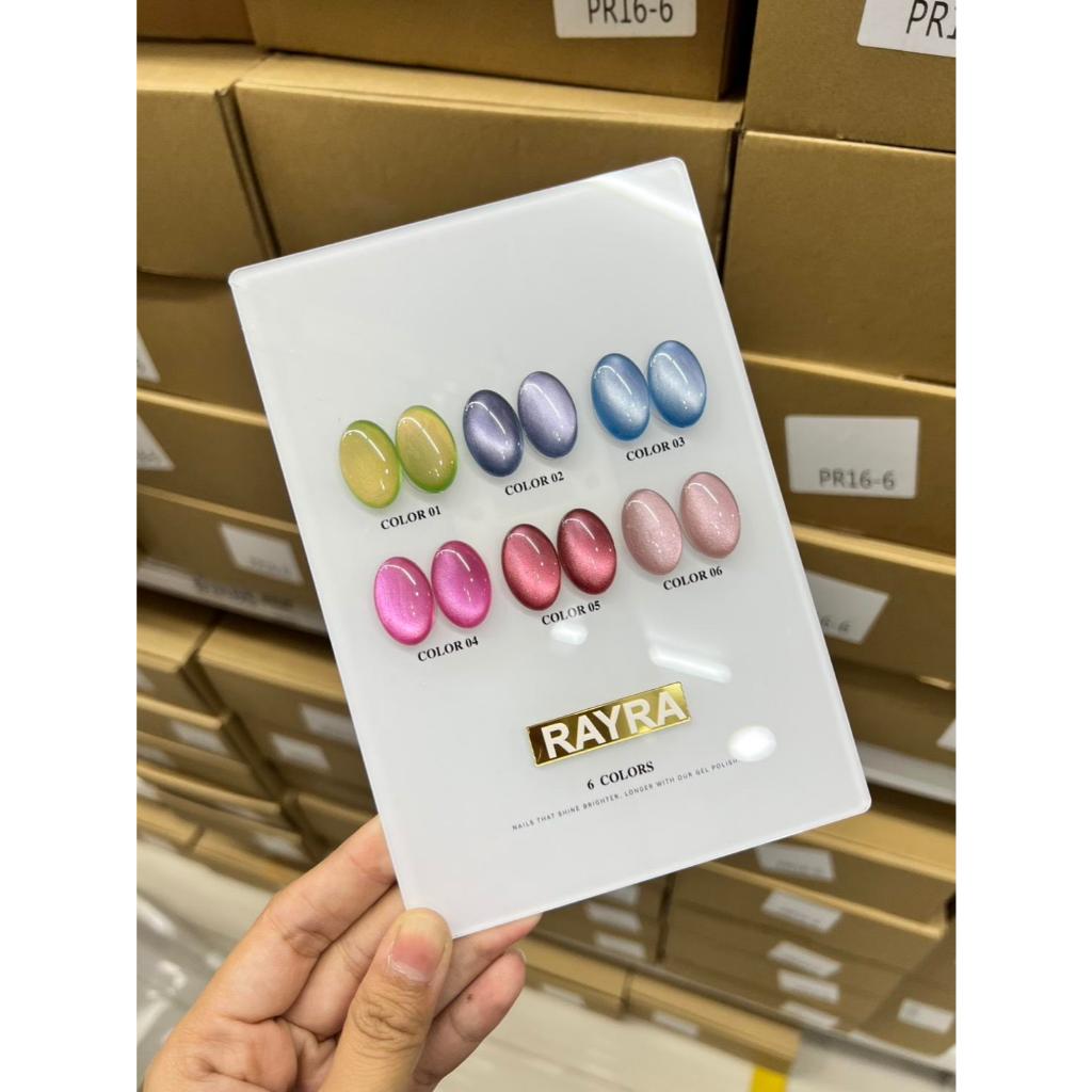 ยกเซตสีเจล  Rayra premium gel 6 color RL30 แต่งเล็บ