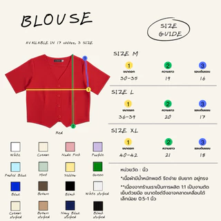 F004 | เสื้อเบลาส์ คอวี (ป้าย Alinya)