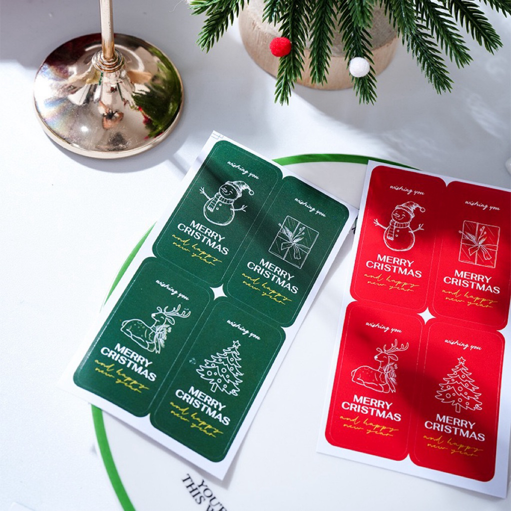 สติกเกอร์คริสต์มาส แพ็คละ 10 แผ่น ได้ทั้งหมด 40 ดวง แบบ 23 - รูปที่ 2