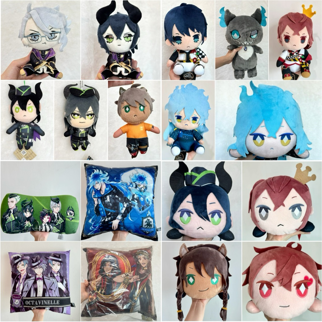 [แท้✅] Disney Twisted Wonderland Handmade Style Plush ทวิสเต็ด ตุ๊กตา ของสะสม โปสการ์ด Idia Malleus มาเลอุส อีเดีย