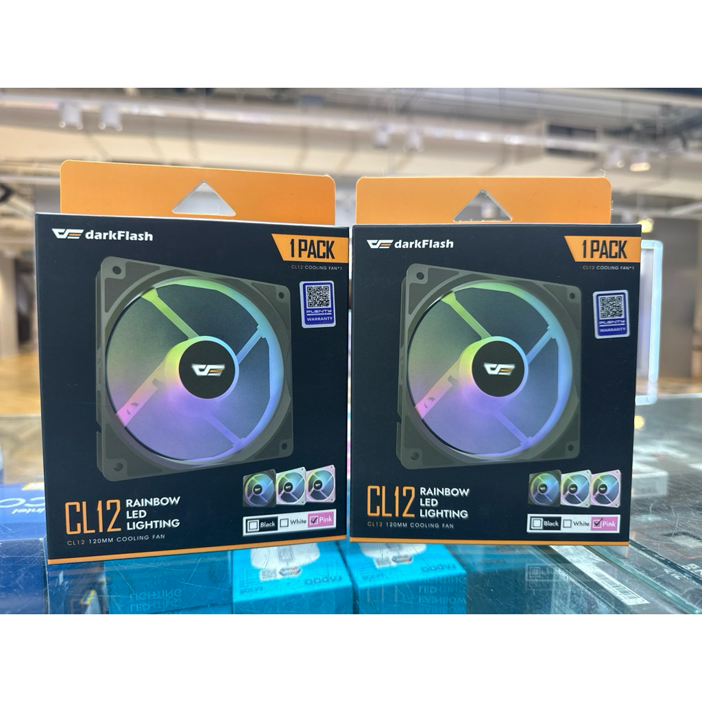 FAN DARKFLASH CL12 1Pack Pink/white